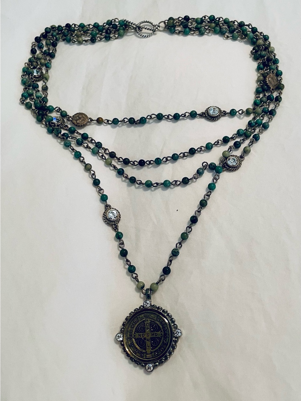 VSA Virgins Saints & Angels San Benito Multi-Strand Beaded Necklace